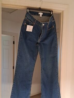 H&M Wide Leg High Waist Jeans Womans